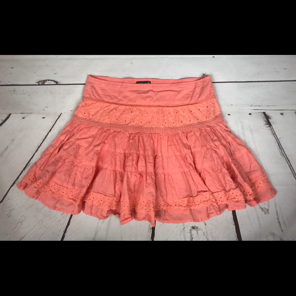 Wet Seal A Line Mini Skirt Salmon Size XS